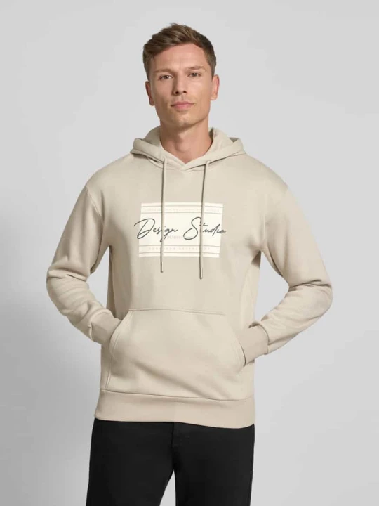 Zdjęcie produktu Bluza z kapturem o kroju regular fit z mieszanki bawełny Tom Tailor Średnioszary
