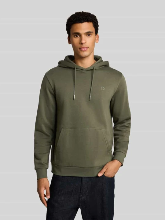 Zdjęcie produktu bluza z kapturem o kroju regular fit z mieszanki bawełny Tom Tailor Oliwkowy