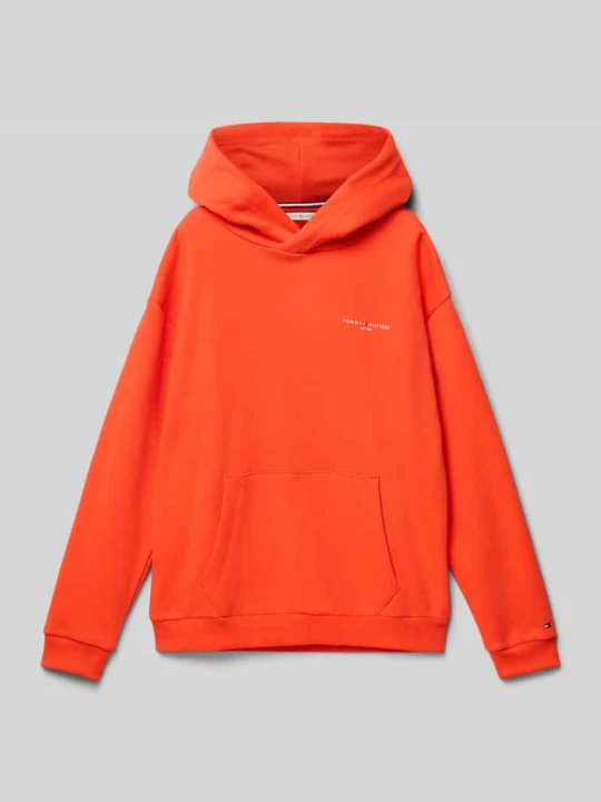 Zdjęcie produktu Bluza z kapturem o kroju regular fit z mieszanki bawełny Tommy Hilfiger Jasnoczerwony