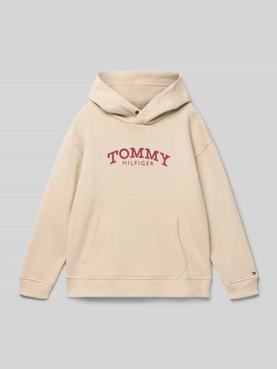 Zdjęcie produktu Bluza z kapturem o kroju regular fit z mieszanki bawełny Tommy Hilfiger Piaskowy