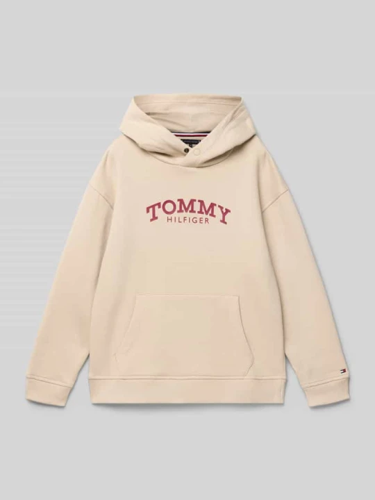 Zdjęcie produktu Bluza z kapturem o kroju regular fit z mieszanki bawełny Tommy Hilfiger Piaskowy