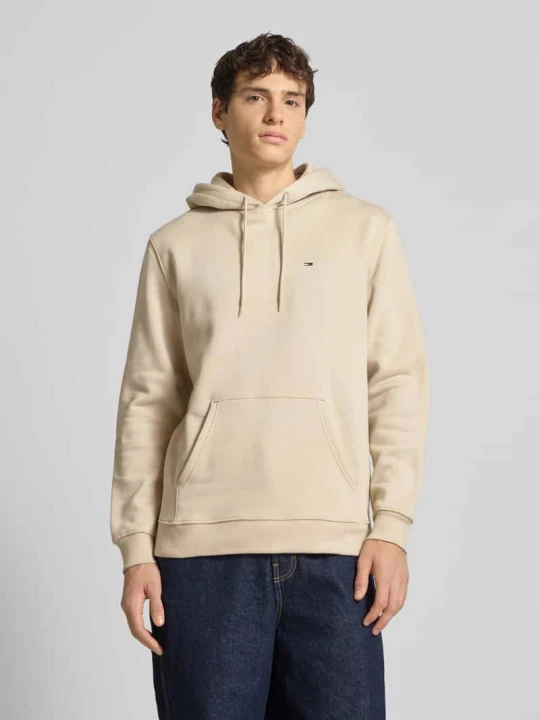 Zdjęcie produktu Bluza z kapturem o kroju regular fit z mieszanki bawełny Tommy Jeans Beżowy