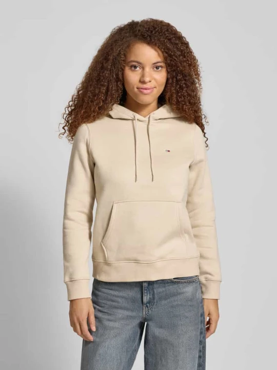 Zdjęcie produktu Bluza z kapturem o kroju regular fit z mieszanki bawełny Tommy Jeans Piaskowy