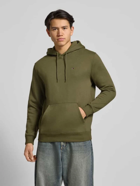 Zdjęcie produktu Bluza z kapturem o kroju regular fit z mieszanki bawełny Tommy Jeans Oliwkowy