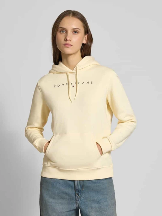 Zdjęcie produktu Bluza z kapturem o kroju regular fit z mieszanki bawełny Tommy Jeans Jasnożółty