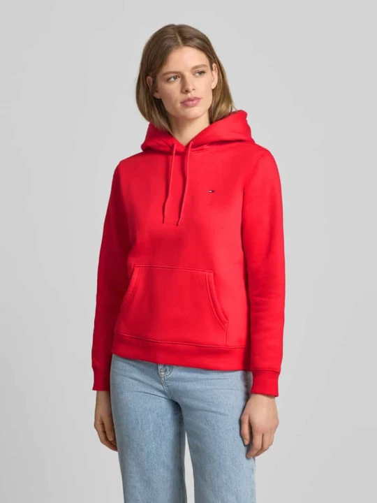 Zdjęcie produktu Bluza z kapturem o kroju regular fit z mieszanki bawełny Tommy Jeans Czerwony