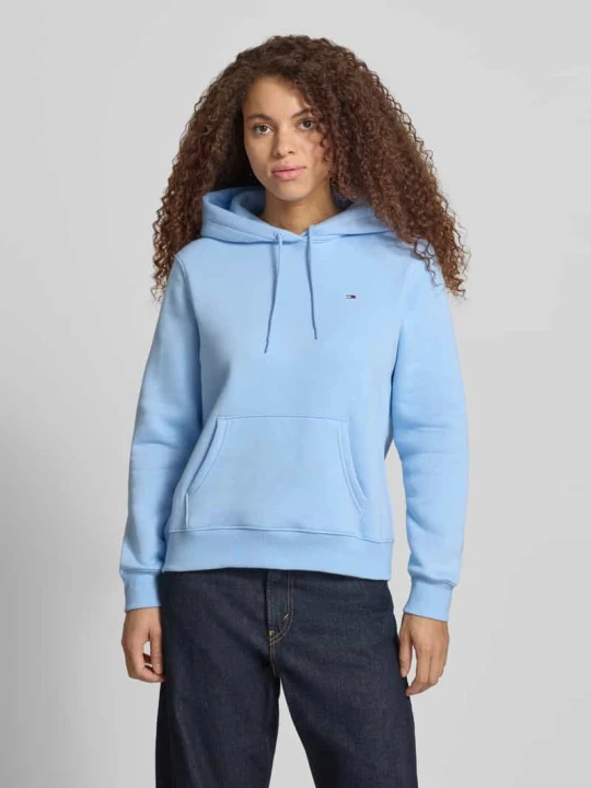 Zdjęcie produktu Bluza z kapturem o kroju regular fit z mieszanki bawełny Tommy Jeans Écru
