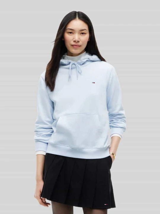 Zdjęcie produktu Bluza z kapturem o kroju regular fit z mieszanki bawełny Tommy Jeans Jasnoniebieski
