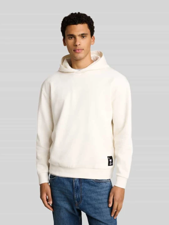 Zdjęcie produktu Bluza z kapturem o kroju relaxed fit z mieszanki bawełny z nadrukiem z motywem Peanuts Tom Tailor Złamany biały