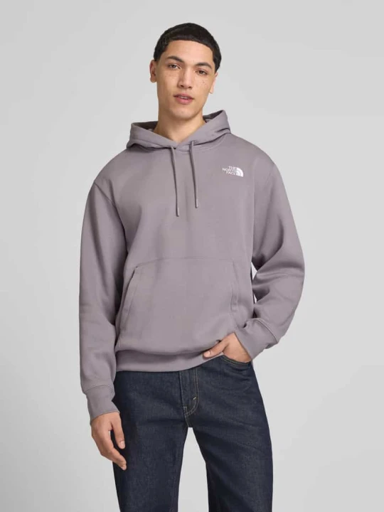 Zdjęcie produktu bluza z kapturem o kroju regular fit z nadrukiem z logo The North Face Jasnofioletowy