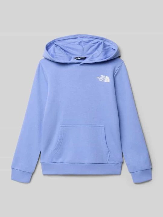 Zdjęcie produktu bluza z kapturem o kroju regular fit z nadrukiem z logo The North Face Błękitny