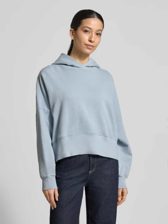 Zdjęcie produktu Bluza z kapturem o kroju relaxed fit z czystej bawełny Marc O'Polo Jasnoniebieski