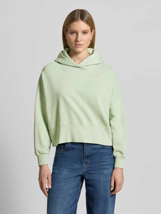 Zdjęcie produktu Bluza z kapturem o kroju relaxed fit z czystej bawełny Marc O'Polo Zielony