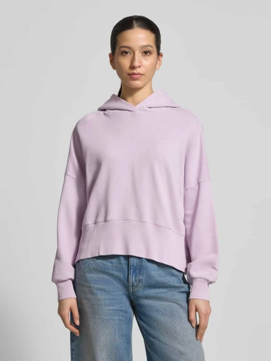 Zdjęcie produktu Bluza z kapturem o kroju relaxed fit z czystej bawełny Marc O'Polo Fioletowy
