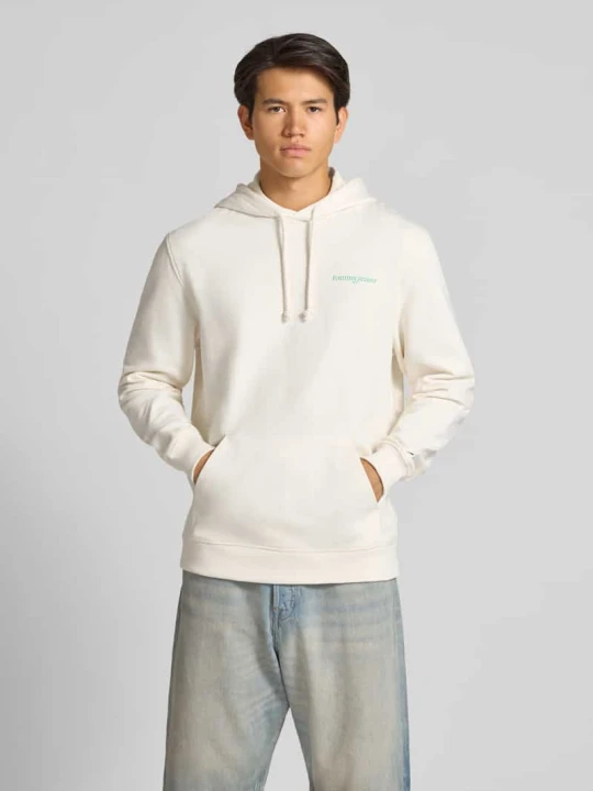 Zdjęcie produktu Bluza z kapturem o kroju relaxed fit z czystej bawełny Tommy Jeans Złamany biały