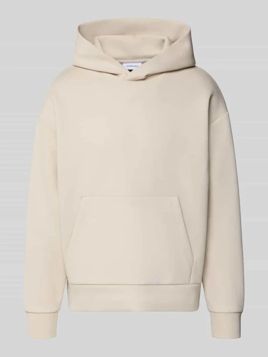 Zdjęcie produktu Bluza z kapturem o kroju relaxed fit z domieszką bawełny model 'Barron' Jack&Jones Złamany biały
