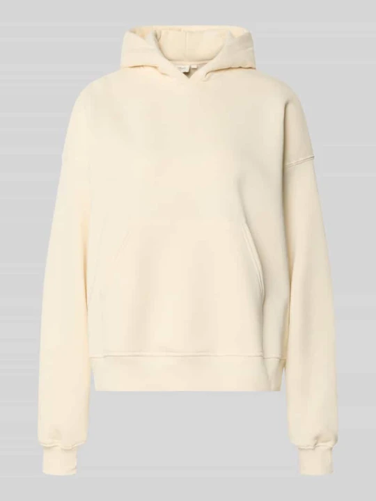 Zdjęcie produktu Bluza z kapturem o kroju relaxed fit z mieszanki bawełny model 'Iconic' Gina Tricot Jasnożółty