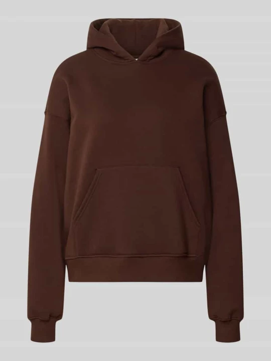 Zdjęcie produktu Bluza z kapturem o kroju relaxed fit z mieszanki bawełny model 'Iconic' Gina Tricot Orzechowy