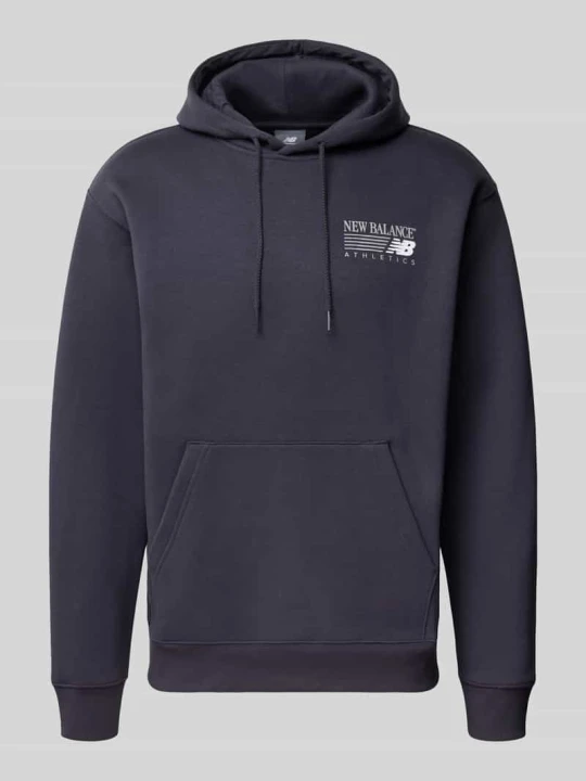 Zdjęcie produktu Bluza z kapturem o kroju relaxed fit z mieszanki bawełny model 'REIMAGINED' New Balance Granatowy
