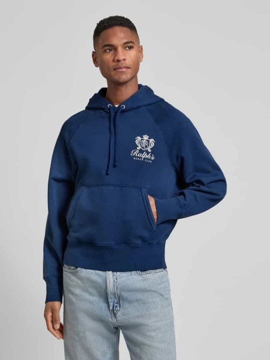 Zdjęcie produktu Bluza z kapturem o kroju vintage z mieszanki bawełny Polo Ralph Lauren Granatowy