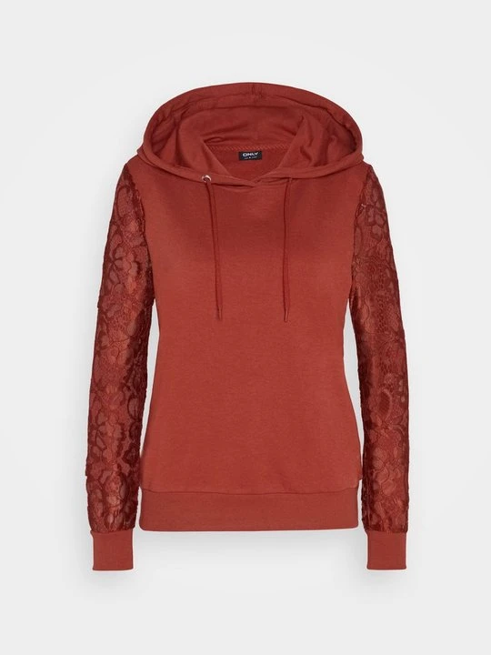 Zdjęcie produktu Bluza z kapturem Only pomarańczowy