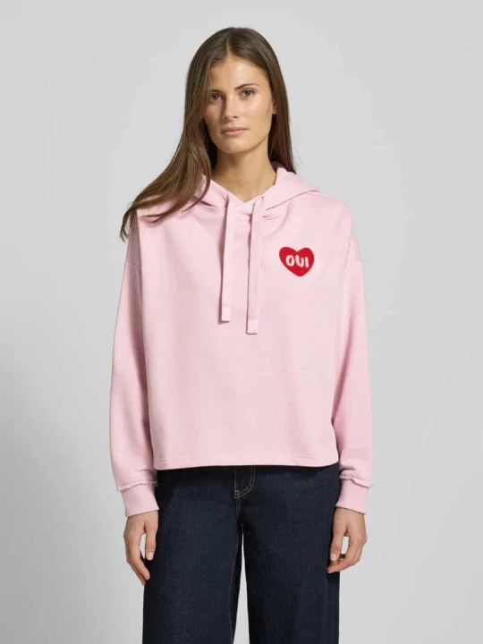 Zdjęcie produktu Bluza z kapturem z kapturem Oui Różowy