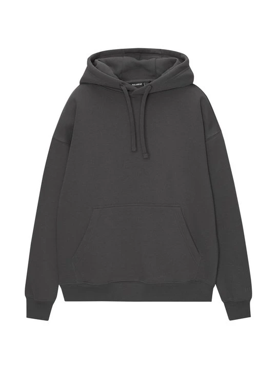 Zdjęcie produktu Bluza z kapturem PULL&BEAR ciemnoszary