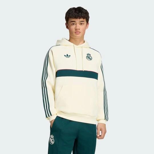 Zdjęcie produktu Bluza z kapturem Real Madryt Originals Adidas Ivory