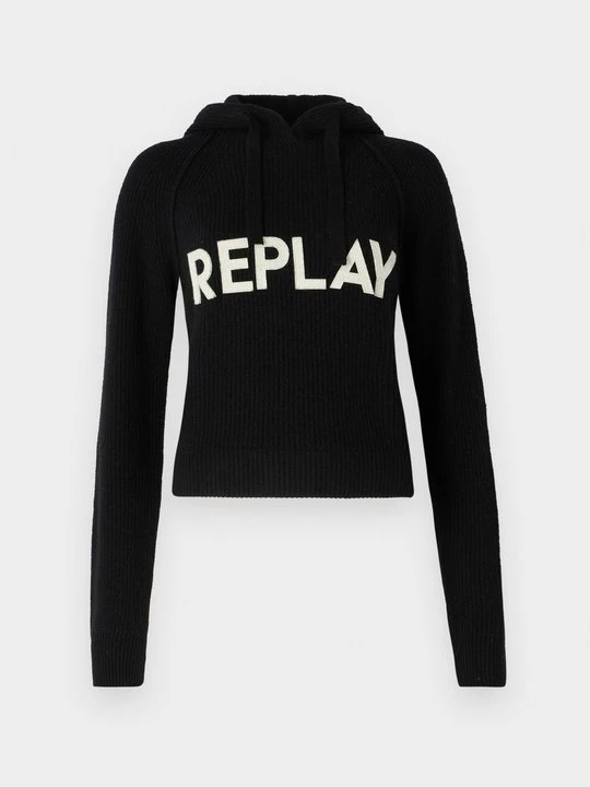 Zdjęcie produktu Bluza z kapturem Replay czarny