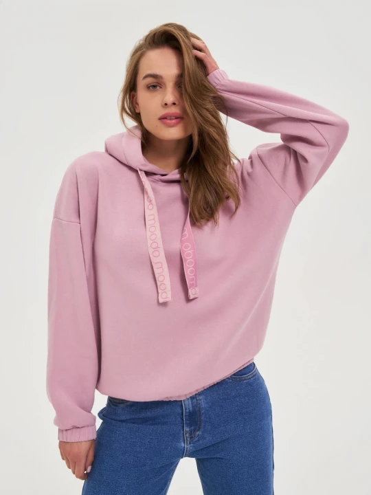 Zdjęcie produktu Bluza z kapturem różowa Moodo