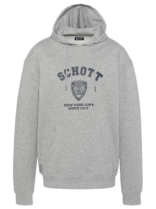 Zdjęcie produktu Bluza z kapturem Schott jasnoszary
