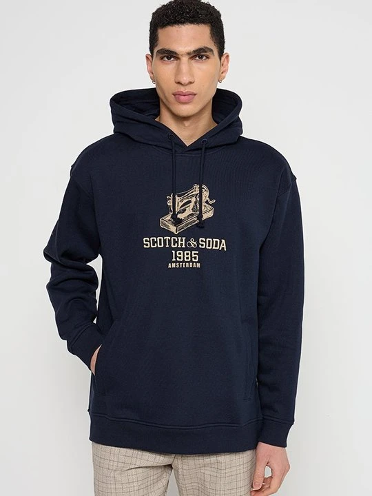 Zdjęcie produktu Bluza z kapturem Scotch & Soda granatowy