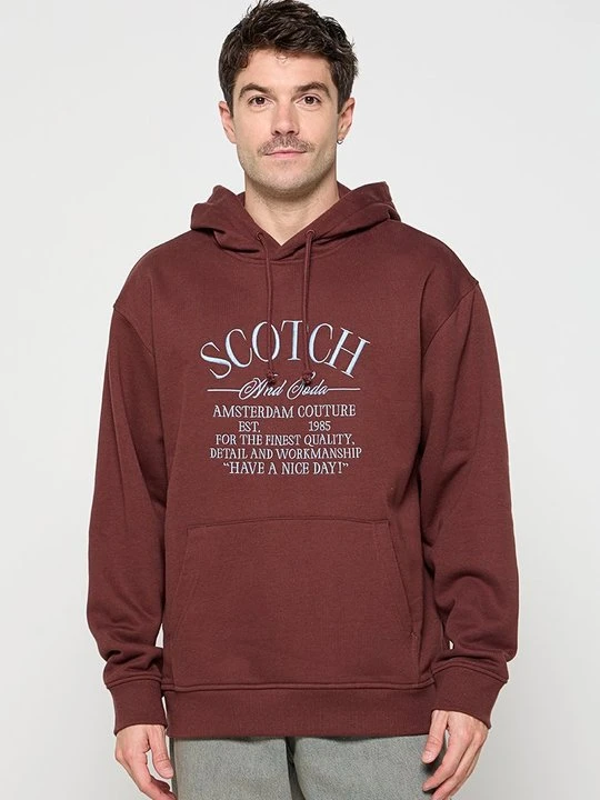 Zdjęcie produktu Bluza z kapturem Scotch & Soda brązowy