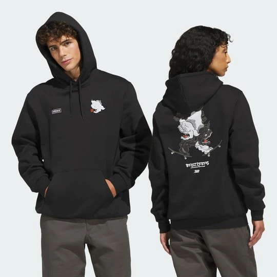 Zdjęcie produktu BLUZA Z KAPTUREM SKATEBOARDING x TEMPLE OF SKATE FOO DOG Adidas czarny