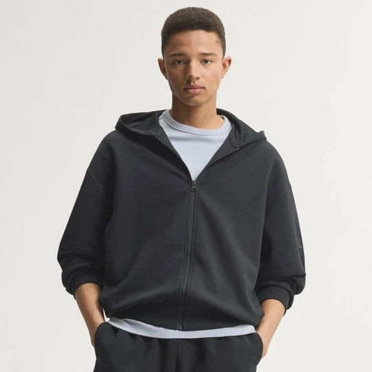 Zdjęcie produktu BLUZA Z KAPTUREM SOFT LUX FULL-ZIP Adidas czarny
