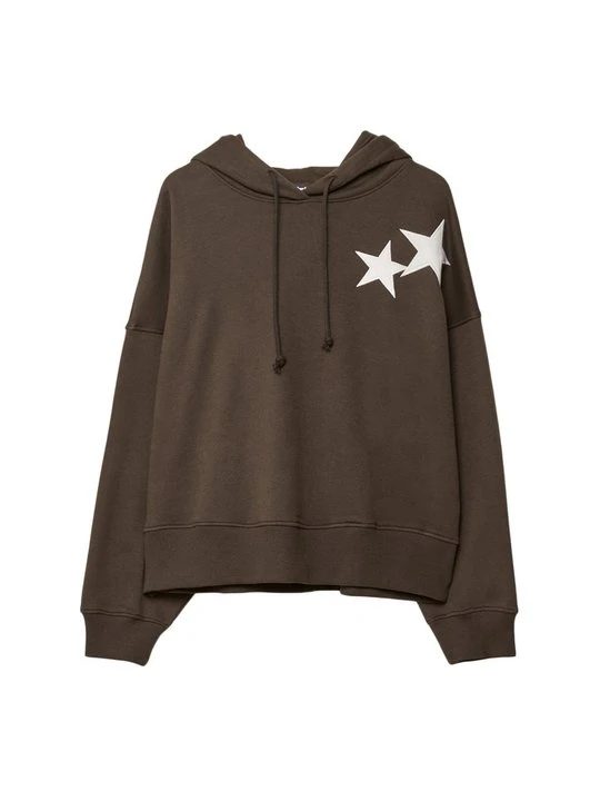 Zdjęcie produktu Bluza z kapturem Stradivarius ciemnobrązowy