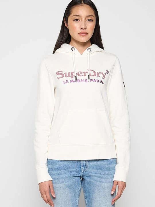 Zdjęcie produktu Bluza z kapturem Superdry mleczny
