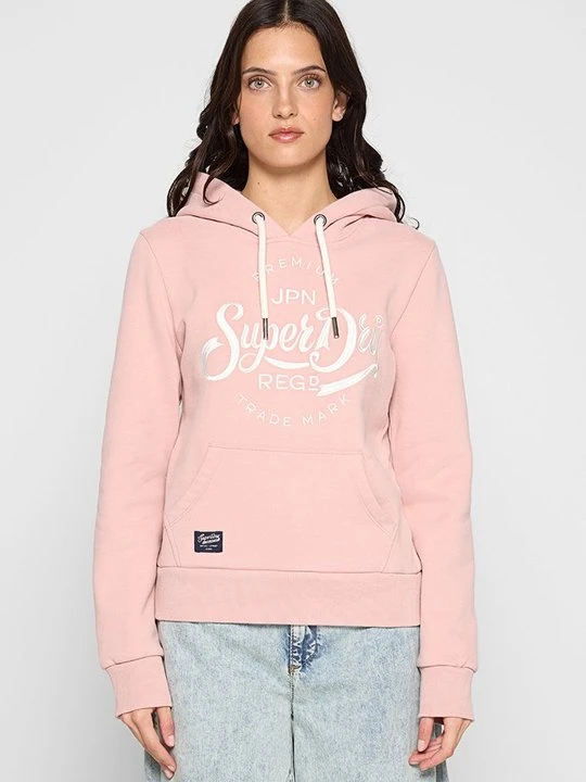 Zdjęcie produktu Bluza z kapturem Superdry różowy