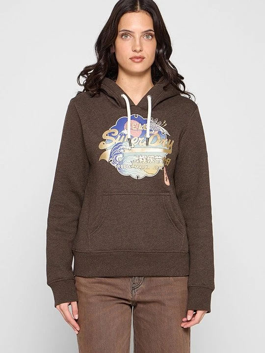 Zdjęcie produktu Bluza z kapturem Superdry brązowy
