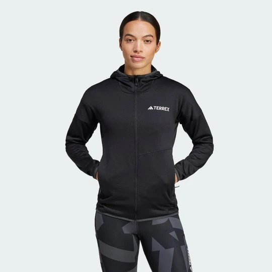 Zdjęcie produktu Bluza z kapturem Terrex Xperior Climawarm Light Fleece Adidas czarny
