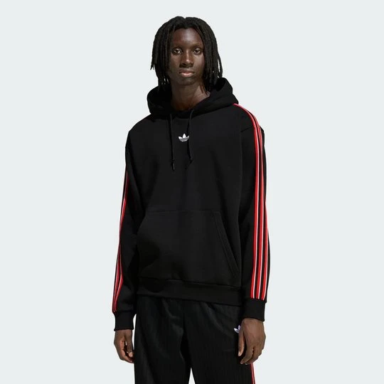 Zdjęcie produktu BLUZA Z KAPTUREM TIPPED STRIPES Adidas czarny