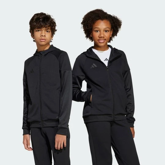 Zdjęcie produktu Bluza z kapturem Tiro 25 Full-Zip Kids Adidas czarny
