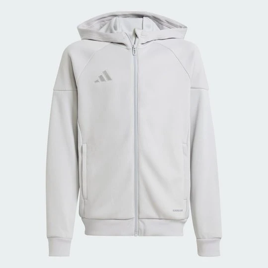 Zdjęcie produktu Bluza z kapturem Tiro 25 Full-Zip Kids Adidas Team Light Grey