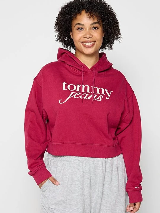 Zdjęcie produktu Bluza z kapturem Tommy Jeans czerwony