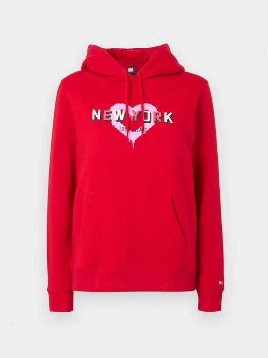 Zdjęcie produktu Bluza z kapturem Tommy Jeans czerwony