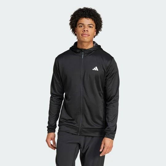Zdjęcie produktu Bluza z kapturem Train Essentials Camo Full-Zip Adidas czarny
