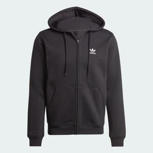 Zdjęcie produktu Bluza z kapturem Trefoil Essentials Full-Zip Adidas czarny