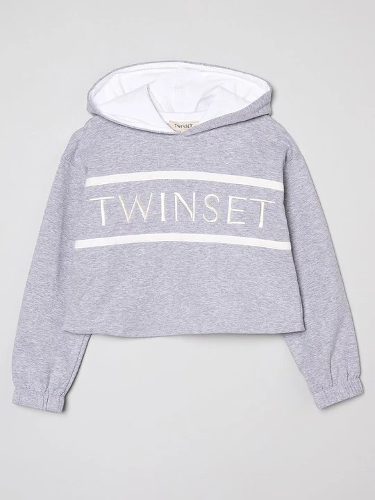 Zdjęcie produktu Bluza z kapturem TWINSET szary