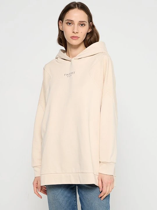 Zdjęcie produktu Bluza z kapturem TWINSET biały