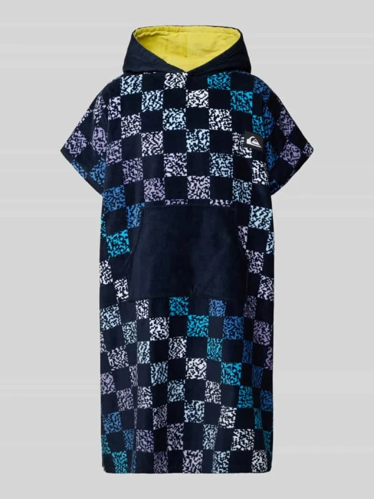 Zdjęcie produktu Bluza z kapturem typu krój regular fit z frotte z naszywką z logo Quiksilver Granatowy